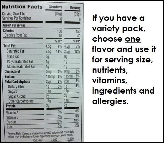 Huddle House Nutrition Chart